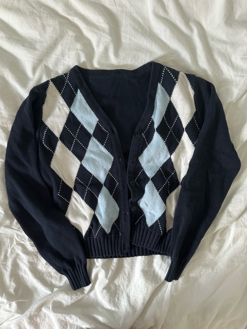 Navy cardigan